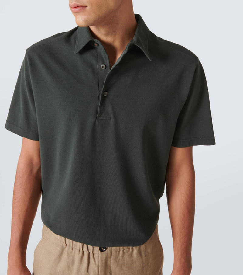 Cotton piqué polo shirt 5