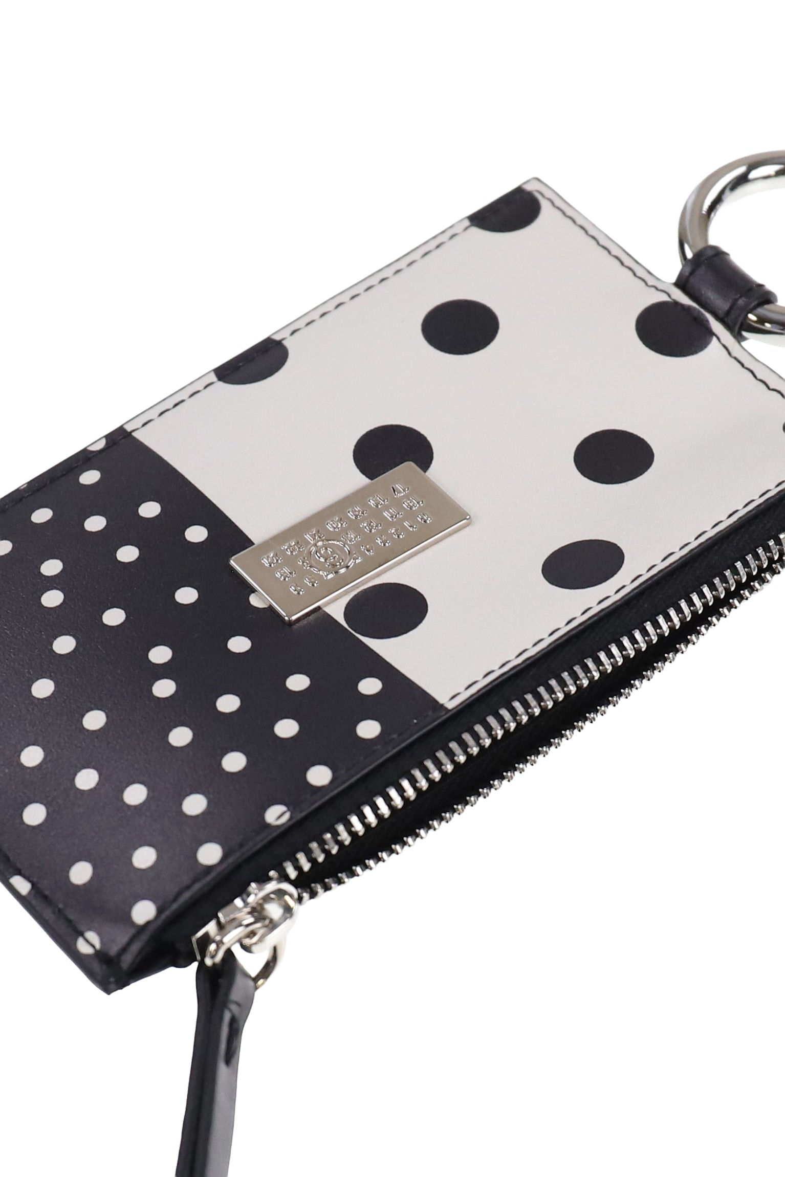 ZIP WALLET / WHITE BLK - 3