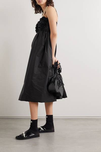 Moncler + 4 Simone Rocha ruffled embellished shell down dress outlook