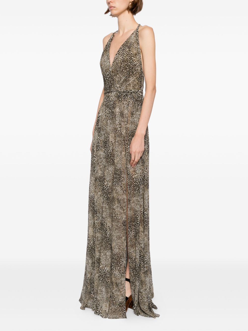 animalier-print dress - 3