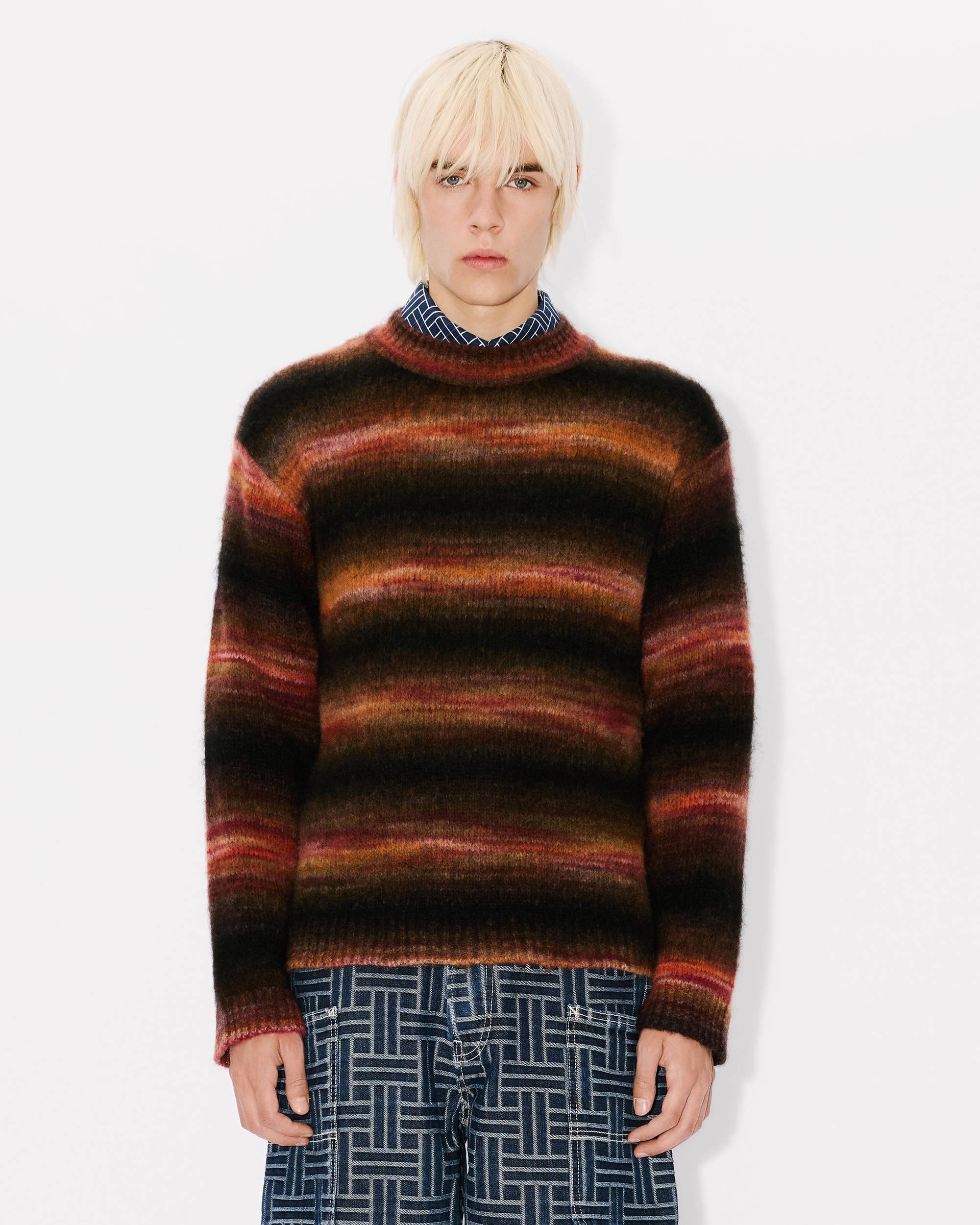 Embroidered stripes jumper - 3