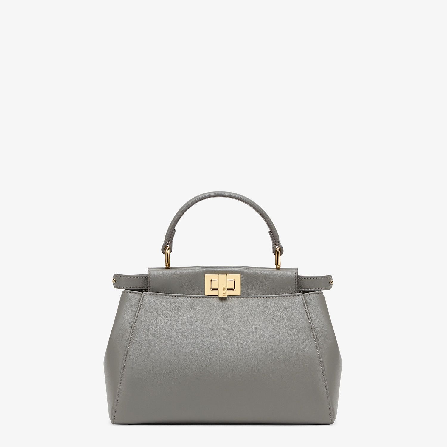 Gray nappa leather bag - 1