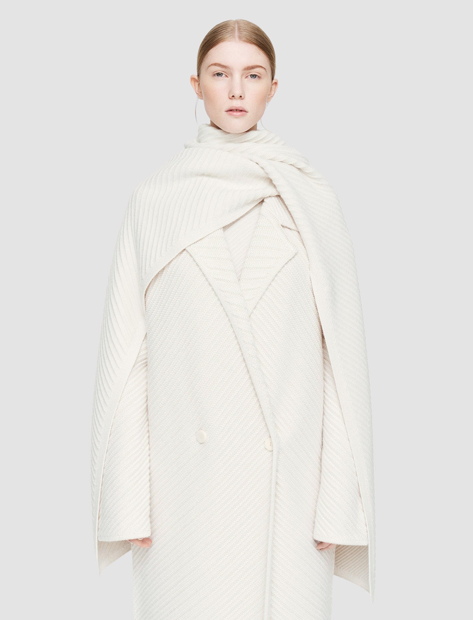 Diagonal Knit Scarf - 4