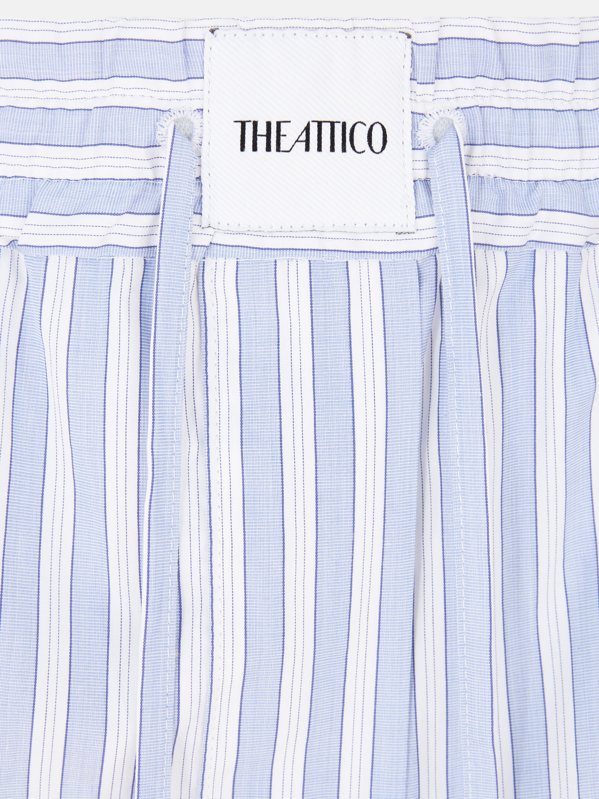 WHITE AND NAVY BLUE LONG PANTS - 5