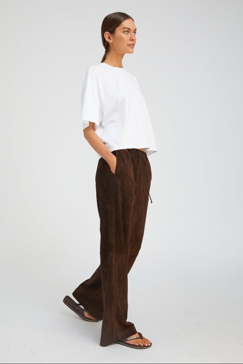 SPRWMN AMERICANO SUEDE KAUAI PANTS outlook