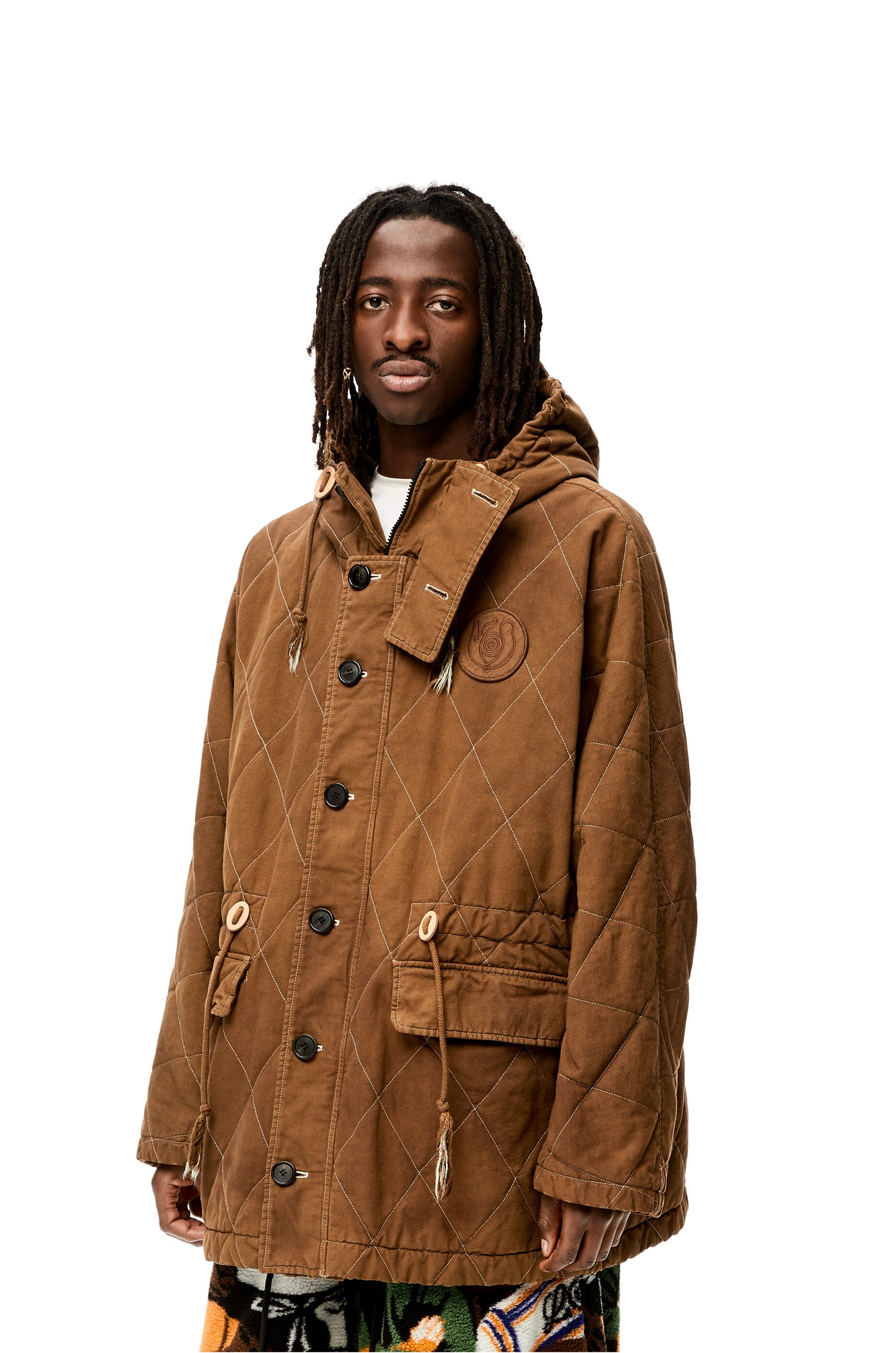 Quilted parka in cotton - 3