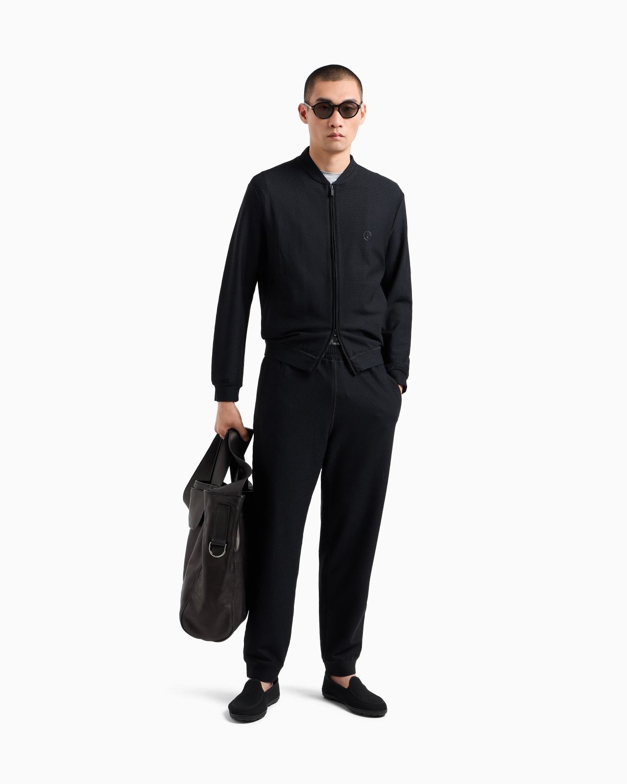 JOGGERS IN TECHNICAL WAFFLE FABRIC - 2