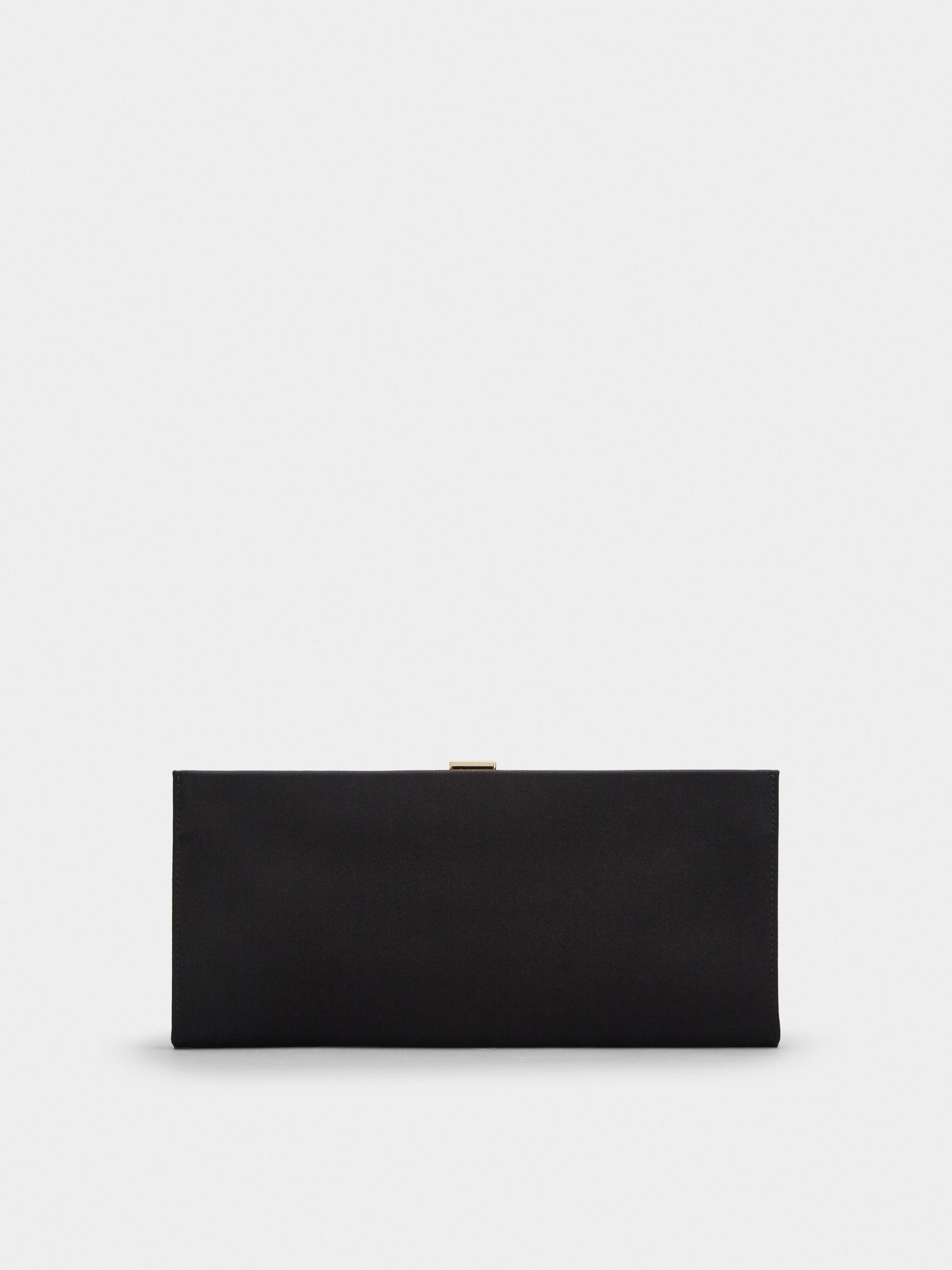 Pilgrim Buckle Clutch in Satin - 4