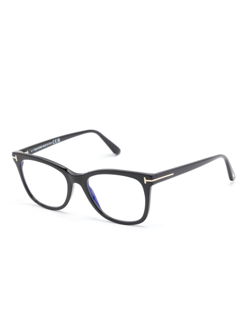 TOM FORD FT5986B oval-frame glasses outlook
