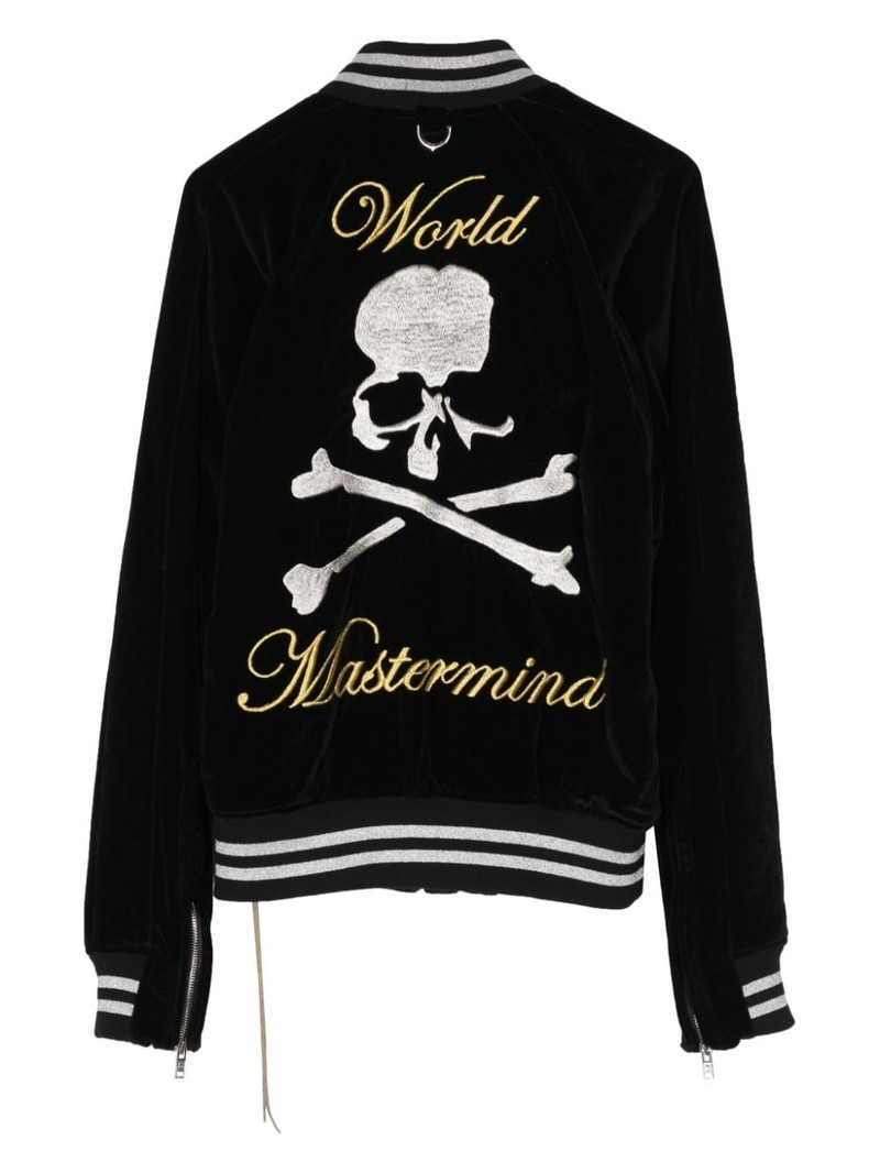 MASTERMIND WORLD skull-embroidered track jacket outlook