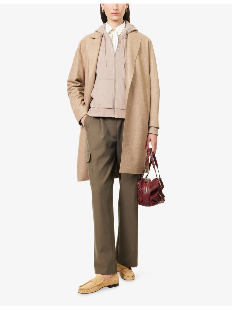 Harris Wharf London Oversized Cashmere Flannel Coat outlook