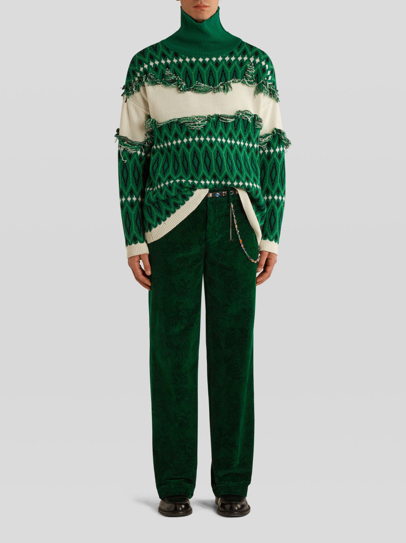 Etro GEOMETRIC PATTERN JACQUARD SWEATER outlook