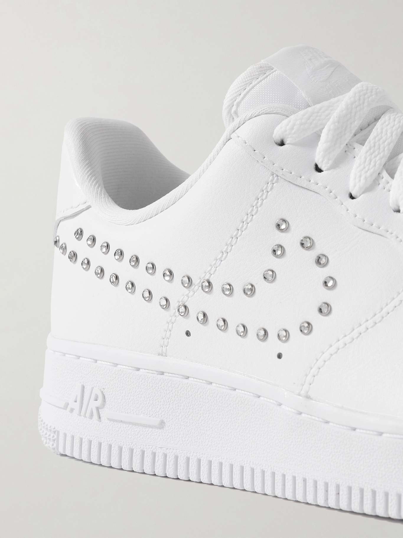 Air Force 1 '07 crystal-embellished leather sneakers - 4