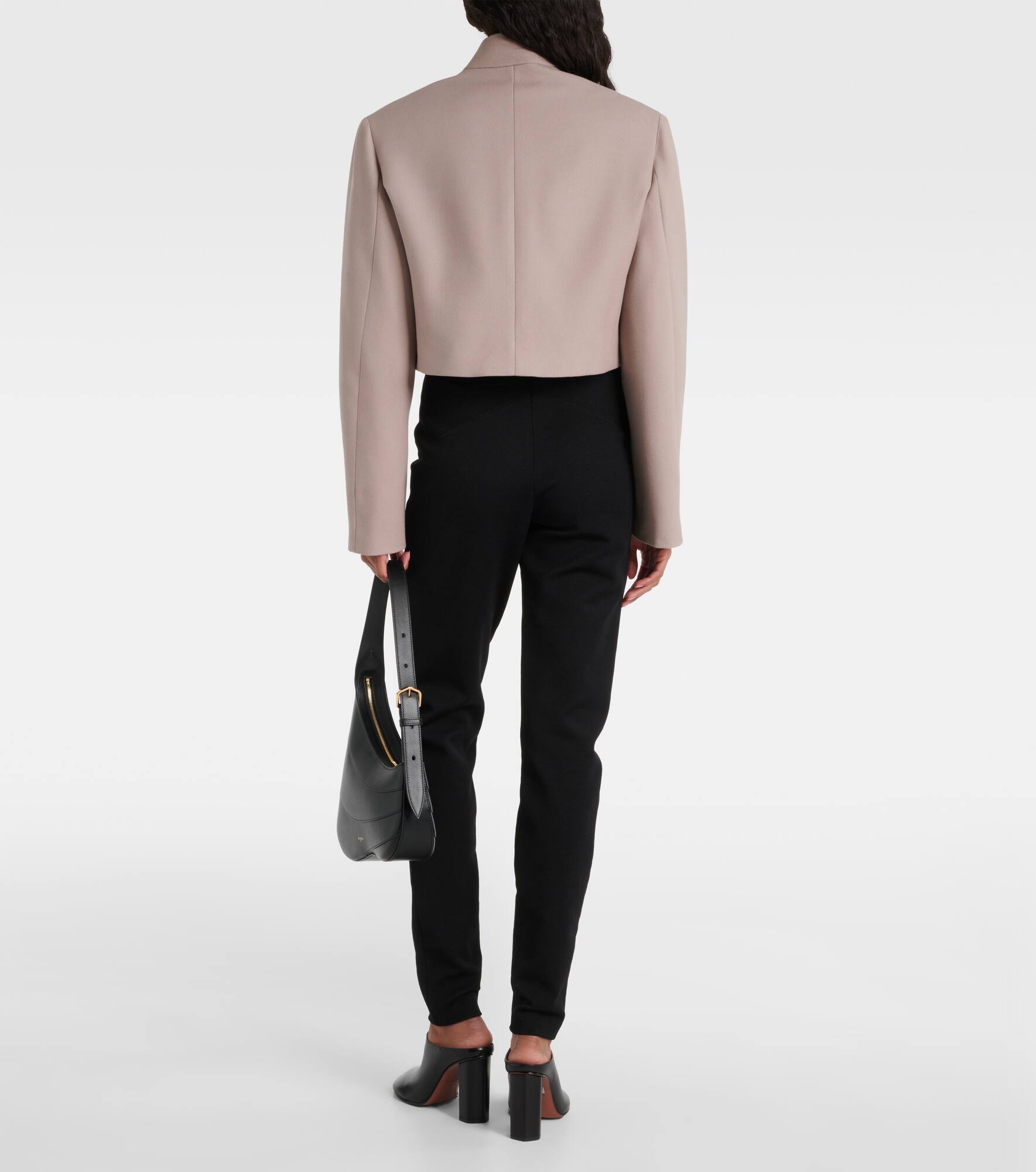 High-rise gabardine leggings - 3