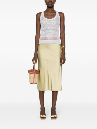 Missoni crochet-knit sequined tank top outlook