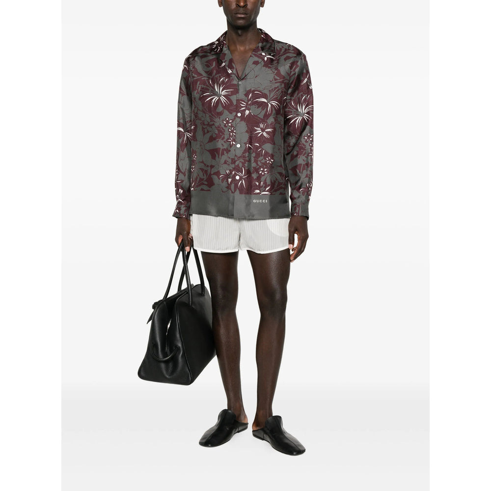 Gucci Grey Shirts Men - 4
