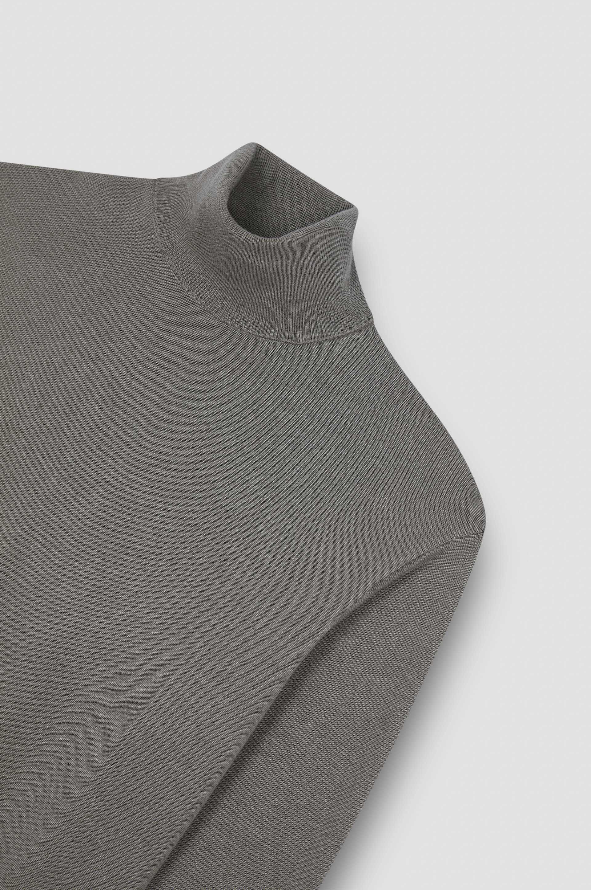 WOOL AND SILK TURTLENECK SWEATER - 5