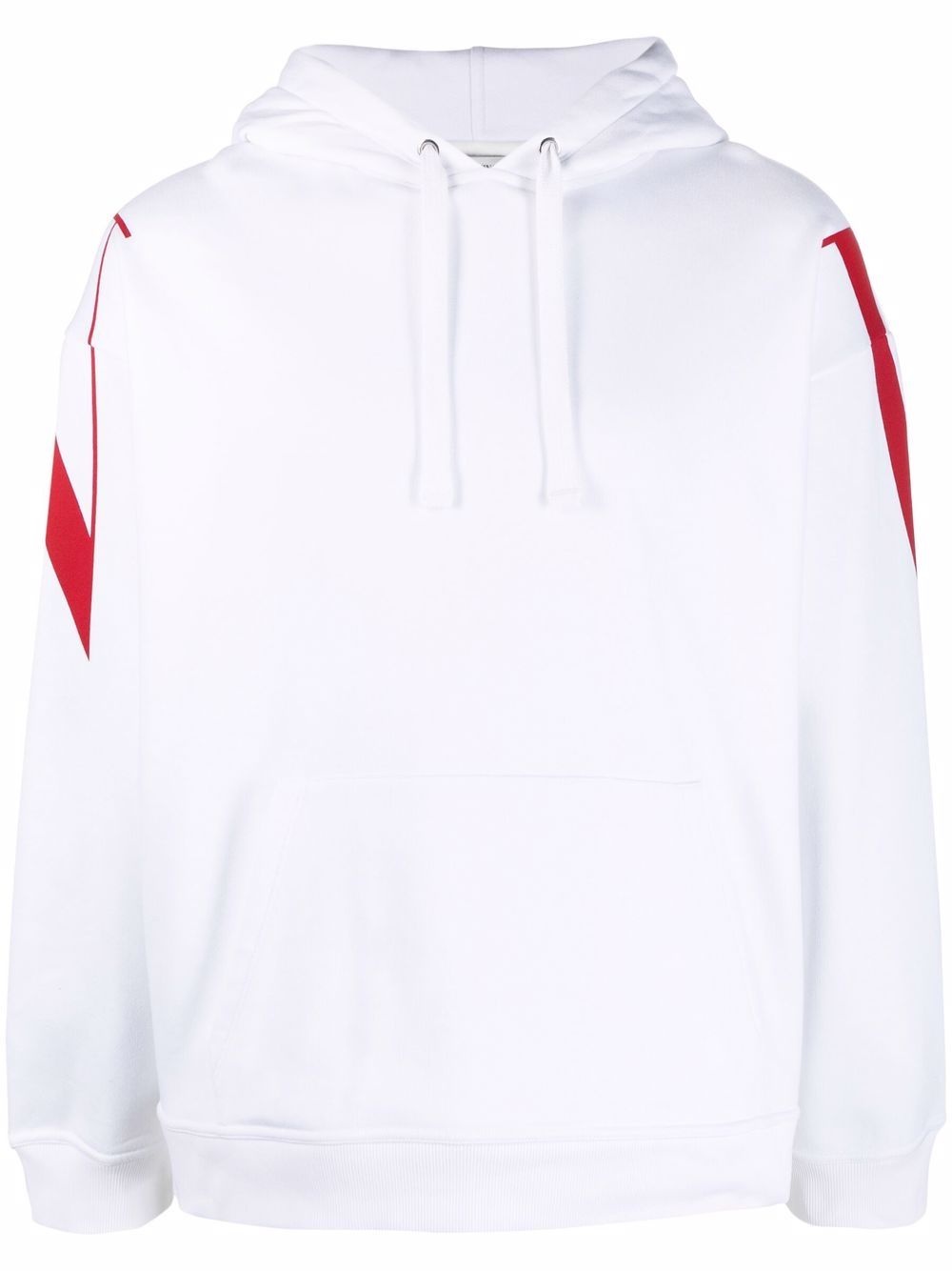 rear logo-print hoodie - 1