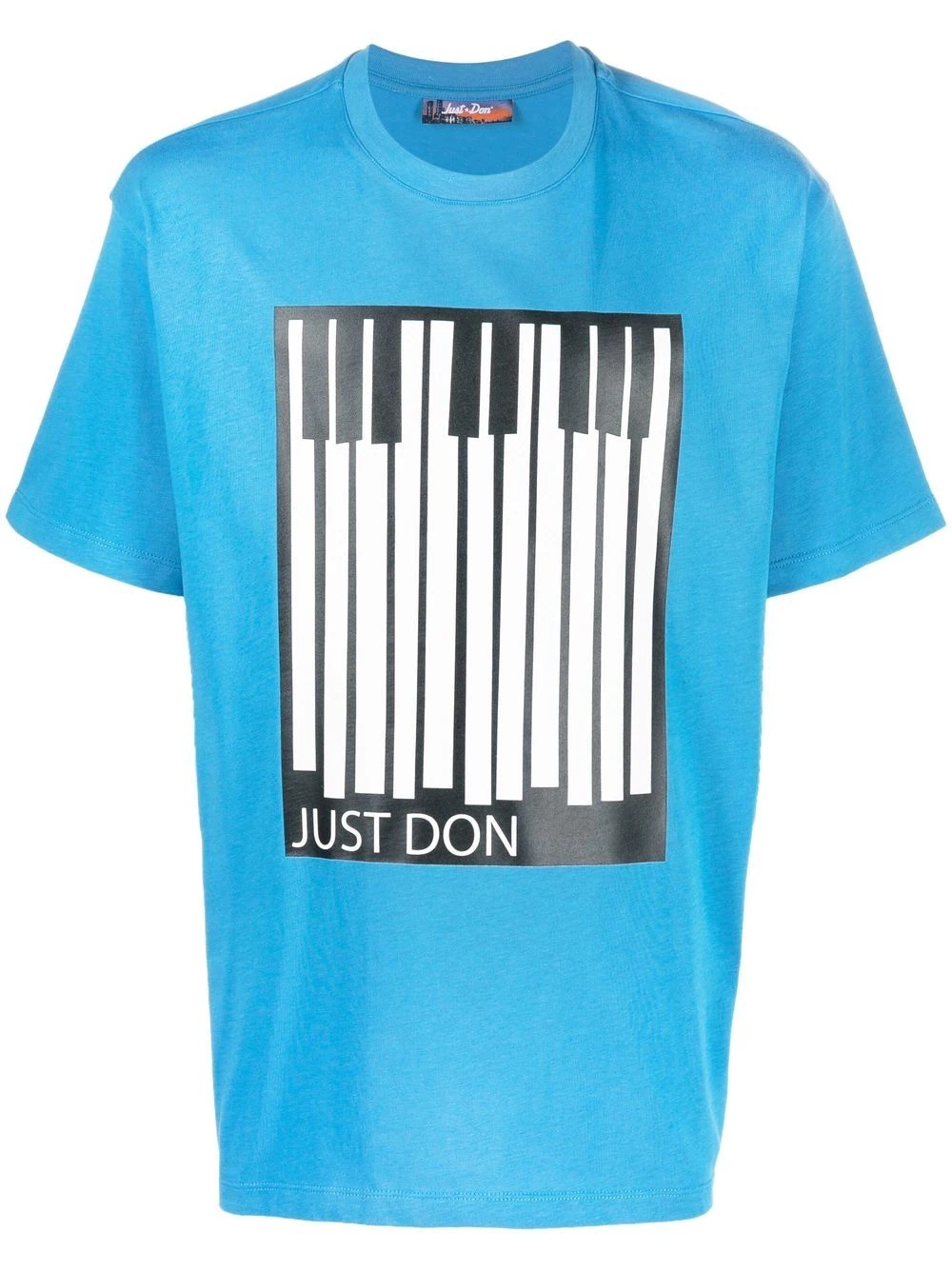 Piano-print cotton T-shirt - 1