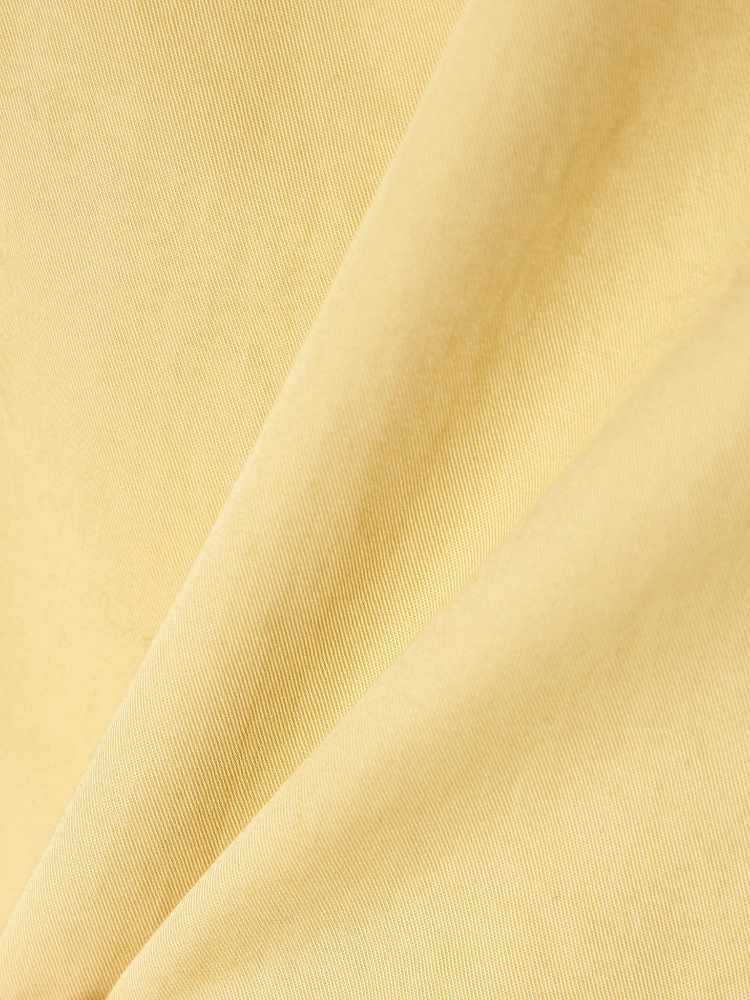 Caterina cropped cotton-twill top Yellow - 4