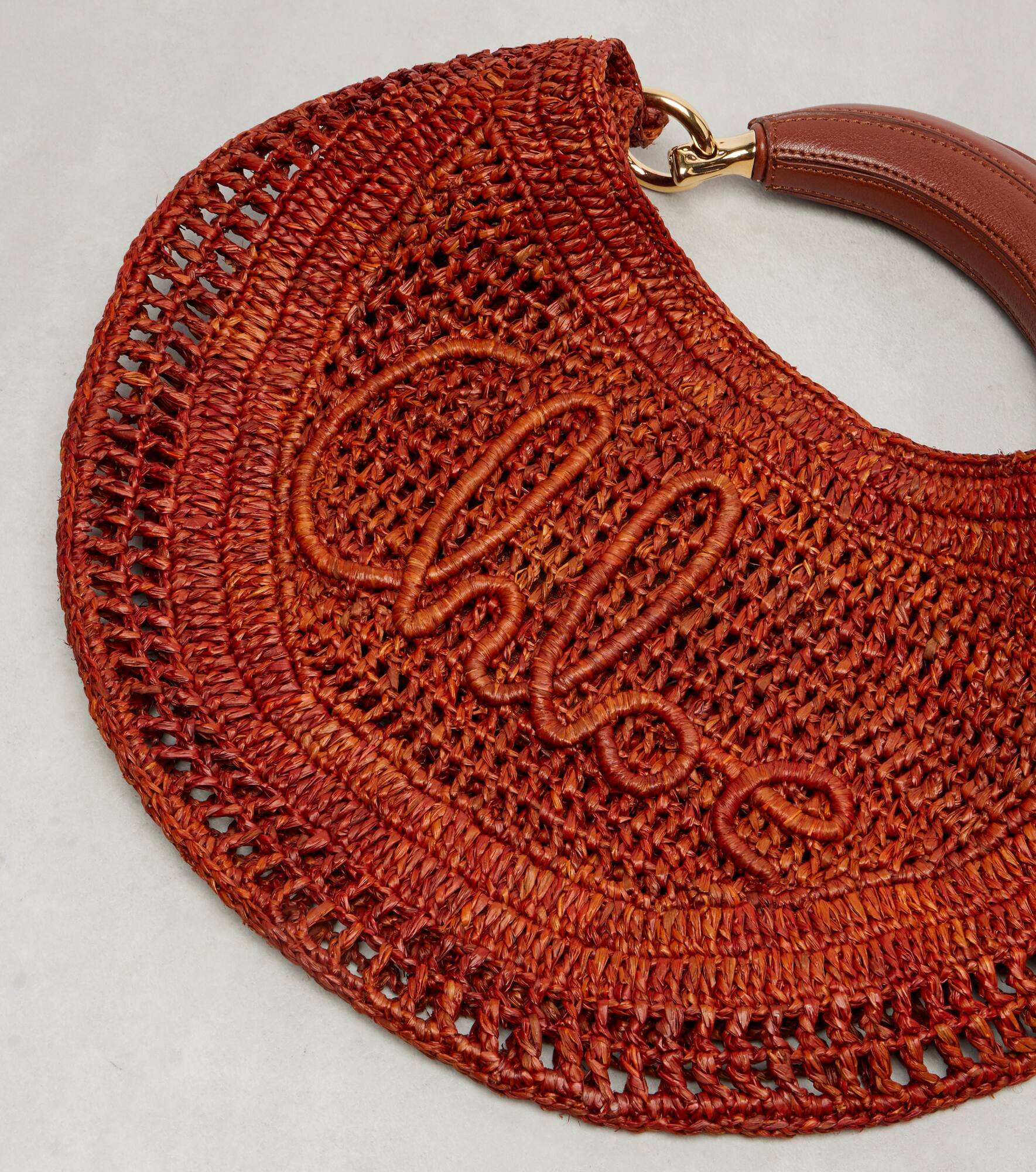 x Made For A Woman Summer Banana Small raffia shoulder bag - 6