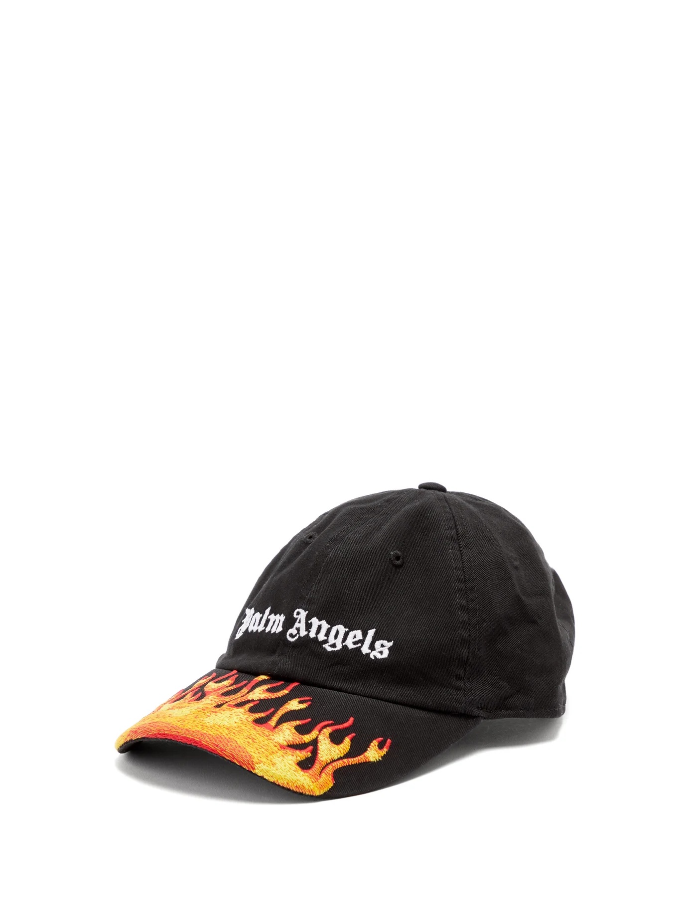 Burning Flames logo-embroidered cap - 1