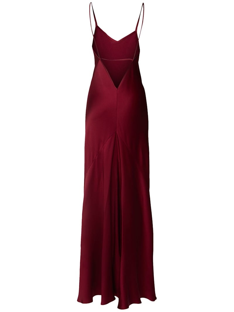 Cami satin crepe long dress - 5