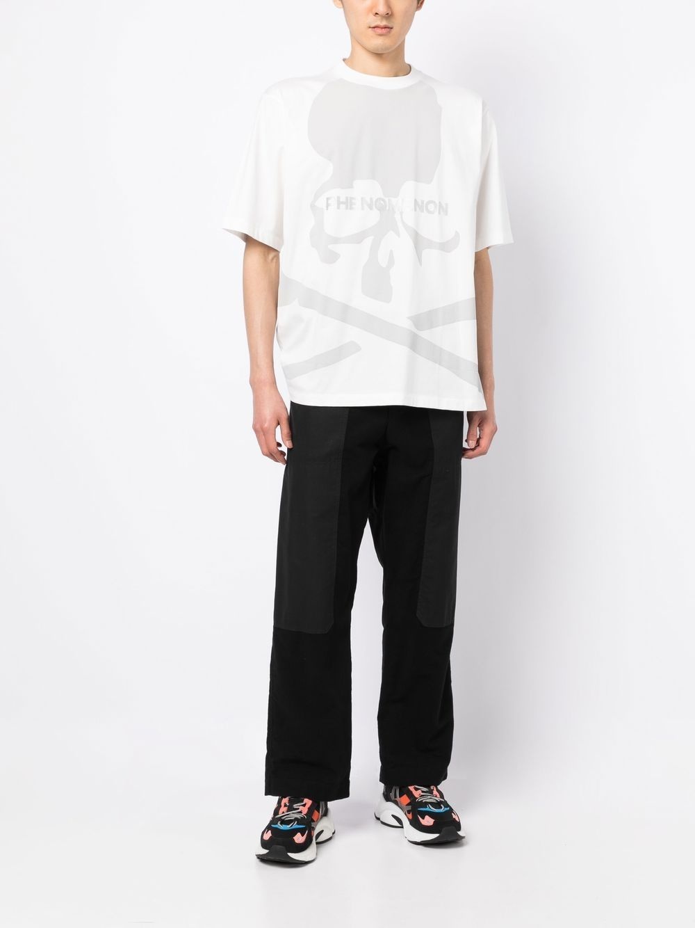 skull-print detail T-shirt - 2