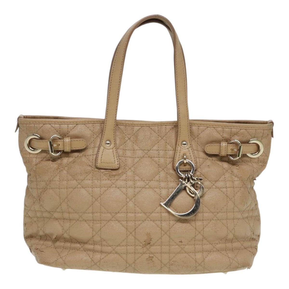 DIOR Lady DIOR Canage Hand Bag Coated Canvas Cream Vanilla - 2