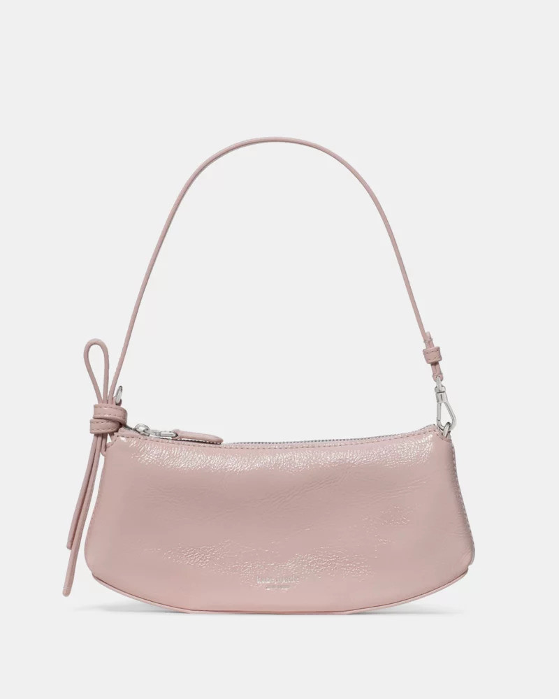 Loop Crinkle Patent Pochette Bag 1