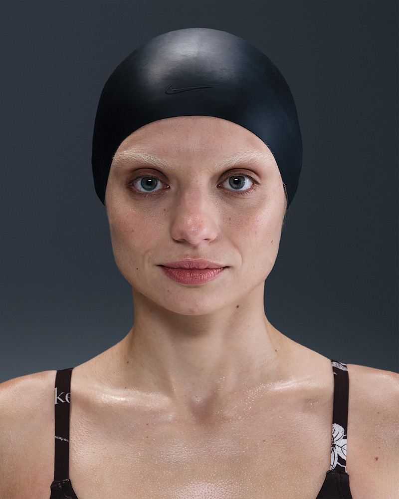 Nike Women's Solid Long Hair Silicone Training Cap - 1