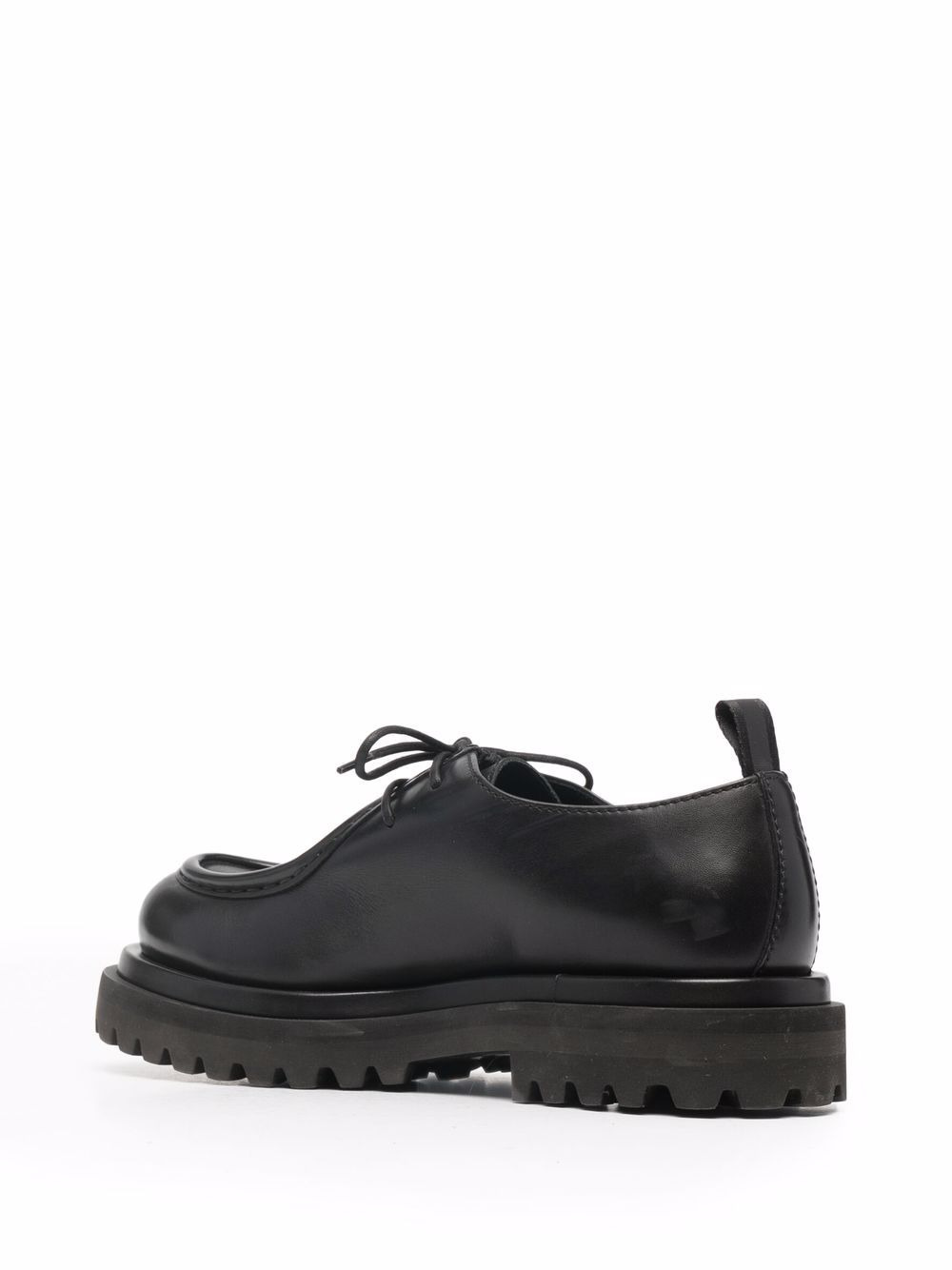 polished calf leather Derby shoes - 3