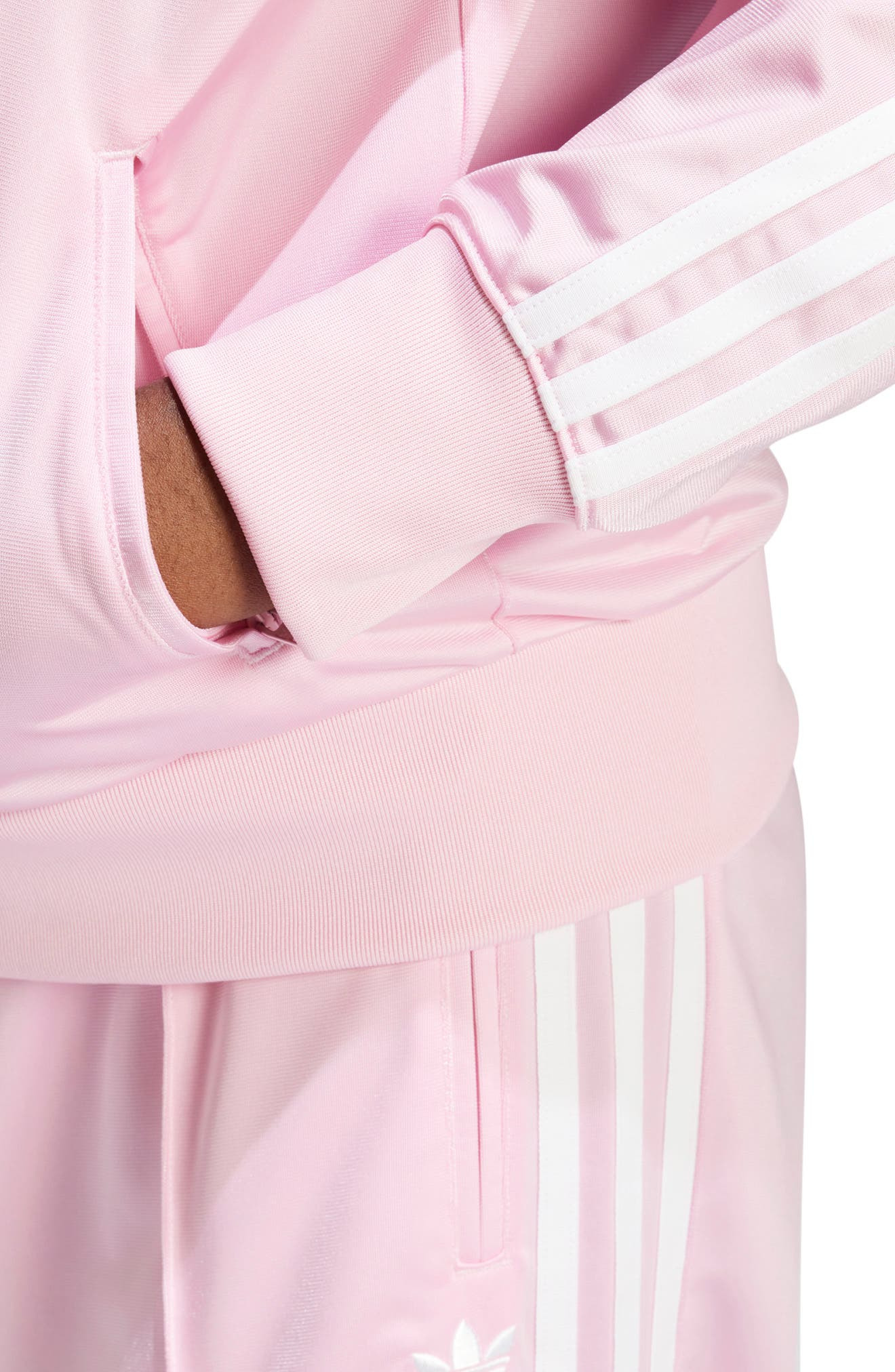 adidas Firebird Recycled Polyester Track Jacket in True Pink at Nordstrom - 4