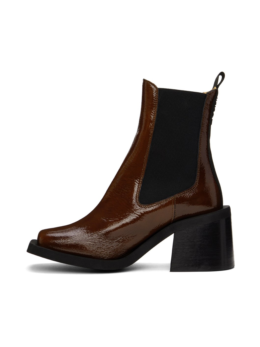 Brown Heeled Chelsea Boots - 3