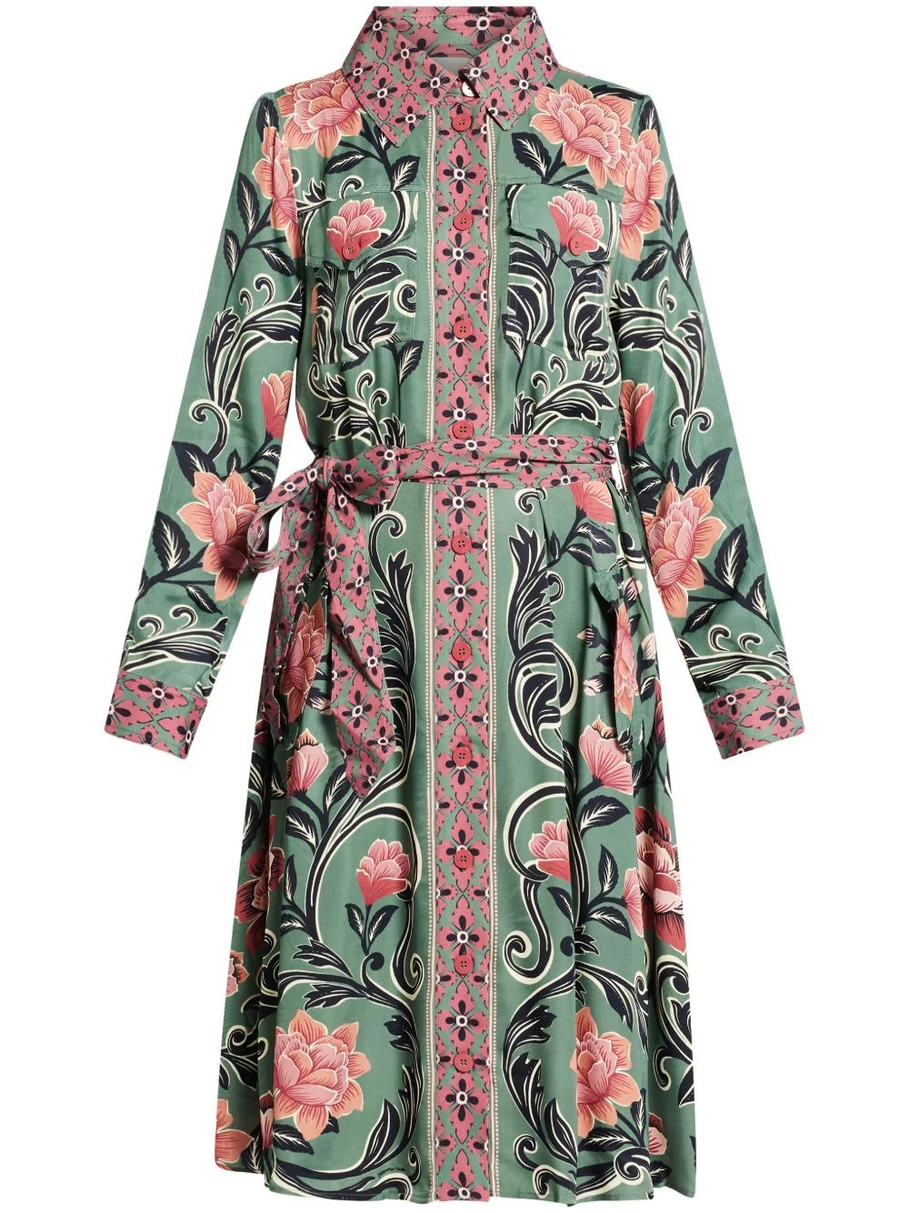 floral-print midi dress - 1