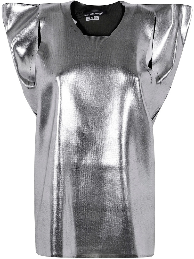 Metallic-effect Knitted Top 1