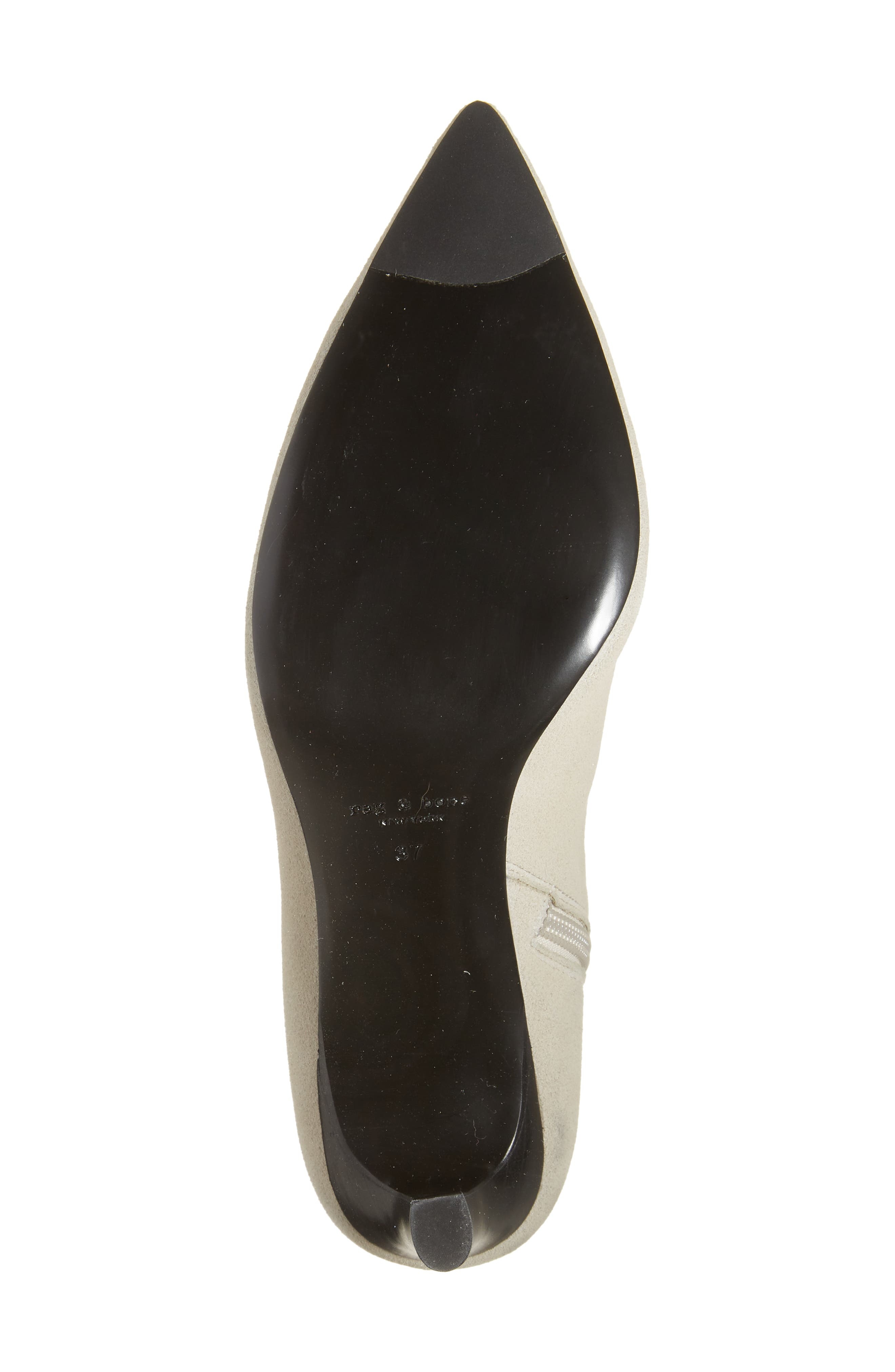 rag & bone Britt Pointed Toe Sock Bootie in Lightsands Suede at Nordstrom - 6