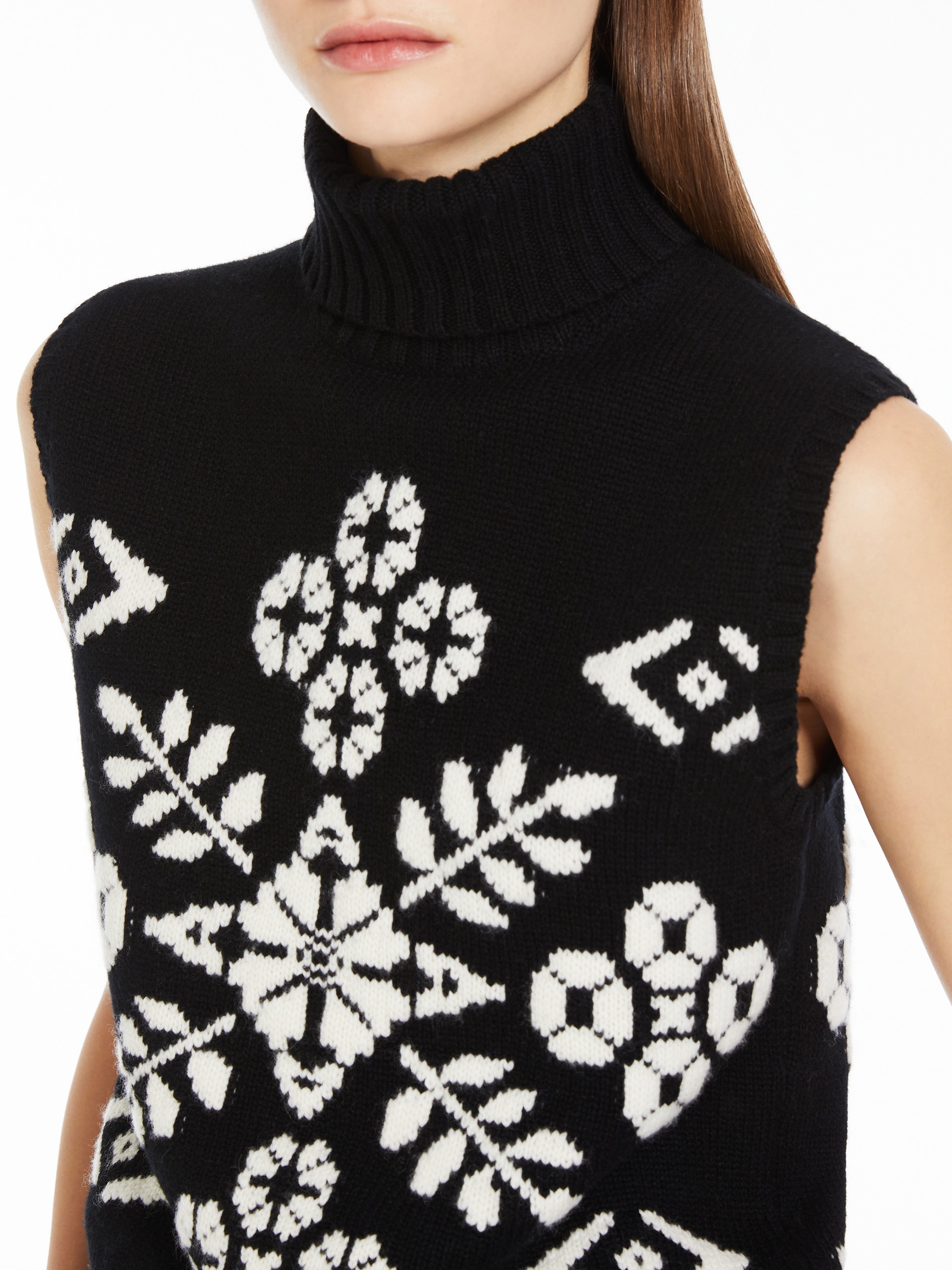 VIVY Wool and cashmere jacquard jumper - 5