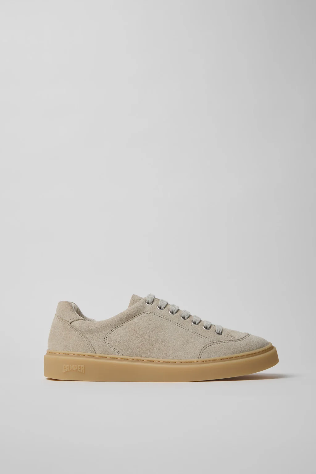 Runner Twentyfive Beige Suede Leather Sneakers for Men. - 1