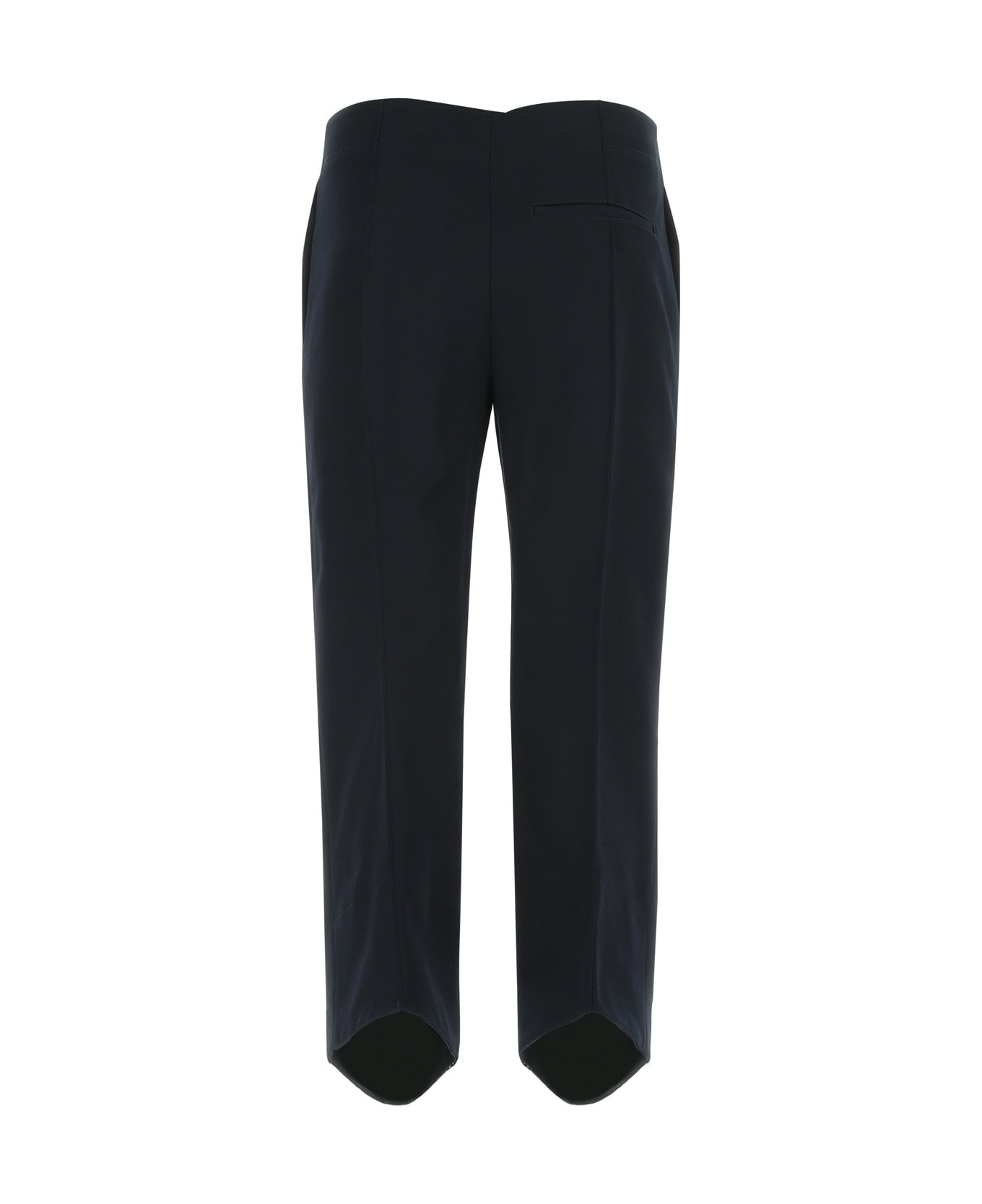 Midnight Blue Cotton Cropped Cut Pant - 2
