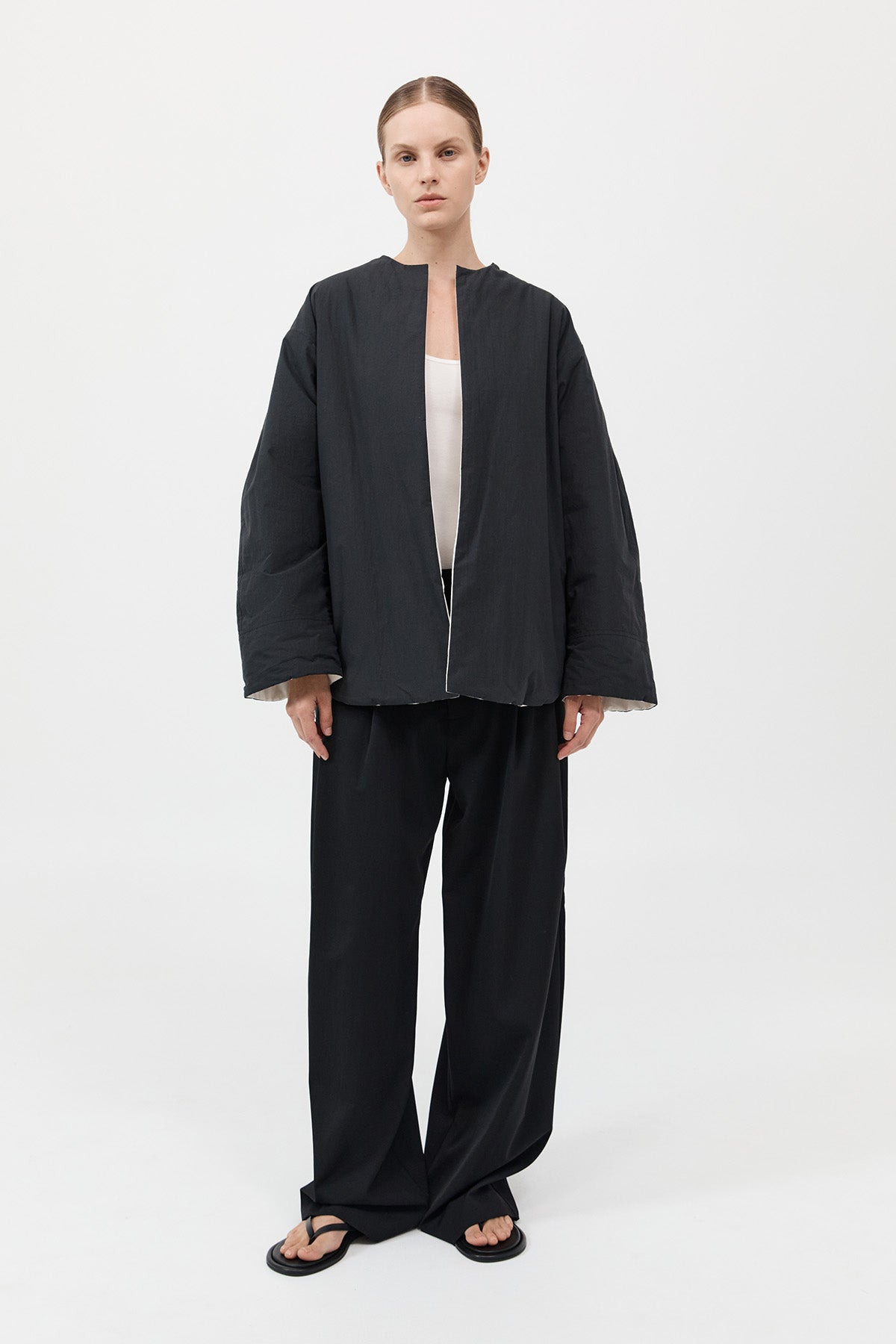 Reversible Pillow Jacket - Black/Cloud - 5