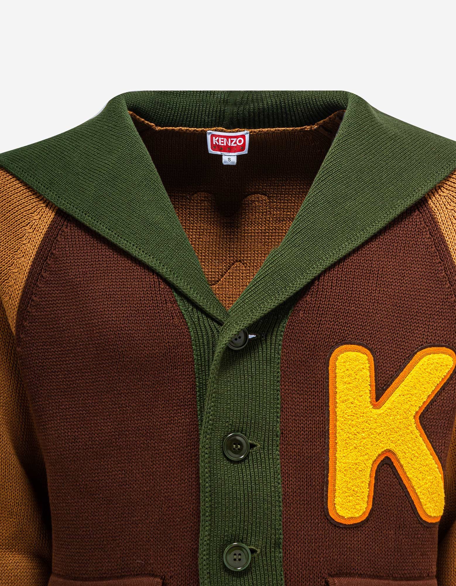 Kenzo Yellow Hooded Cardigan - 3