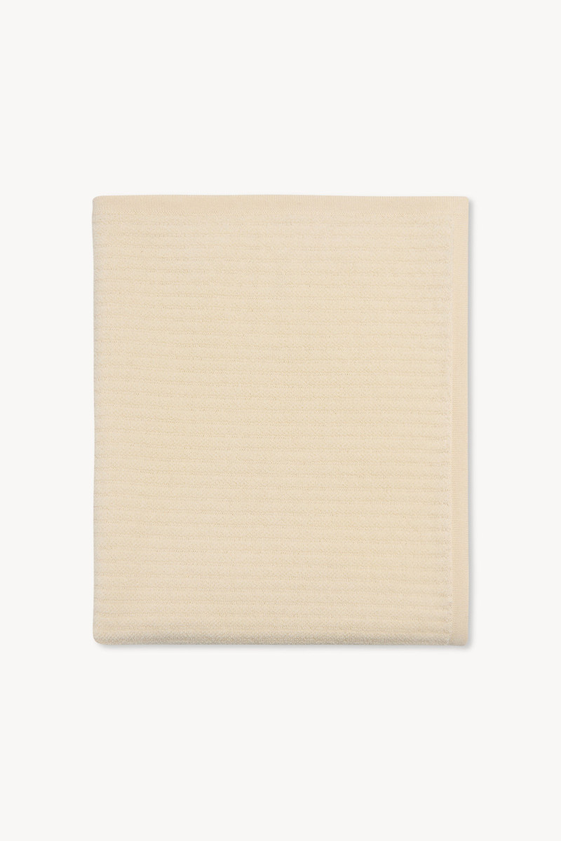 The Row Stripe Towel in Cashmere outlook