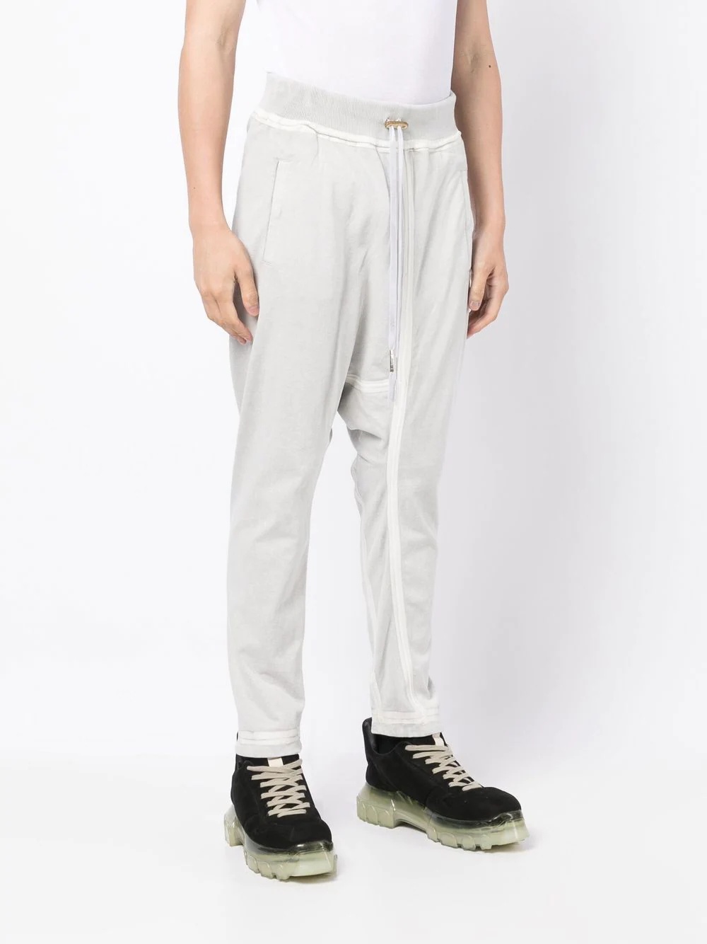 panelled drawstring-waist track pants - 3