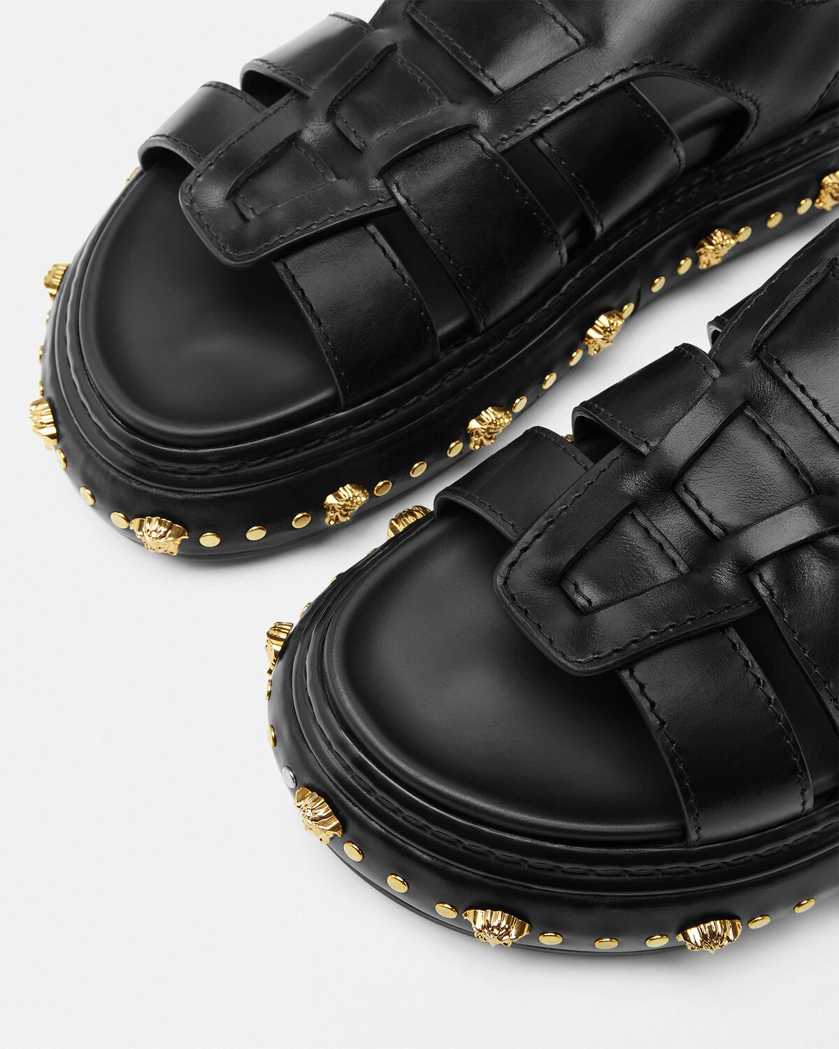 Studded Stack Sandals - 6