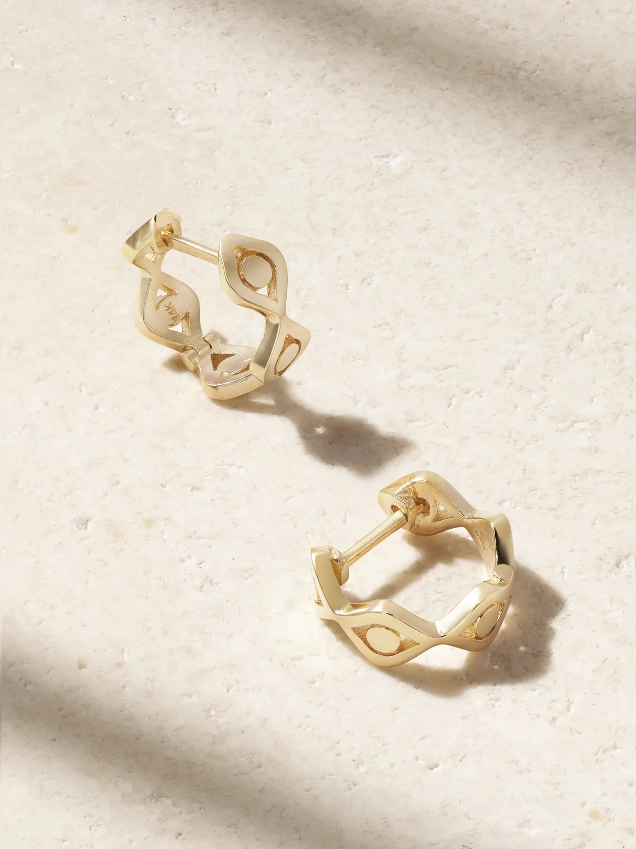 Evil Eye 14-karat Gold Earrings - 1