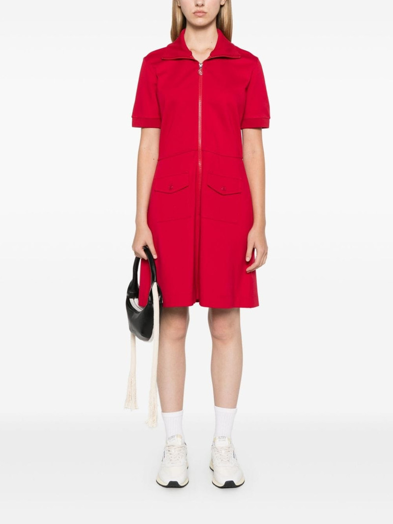 Moncler logo-appliqué mini dress outlook