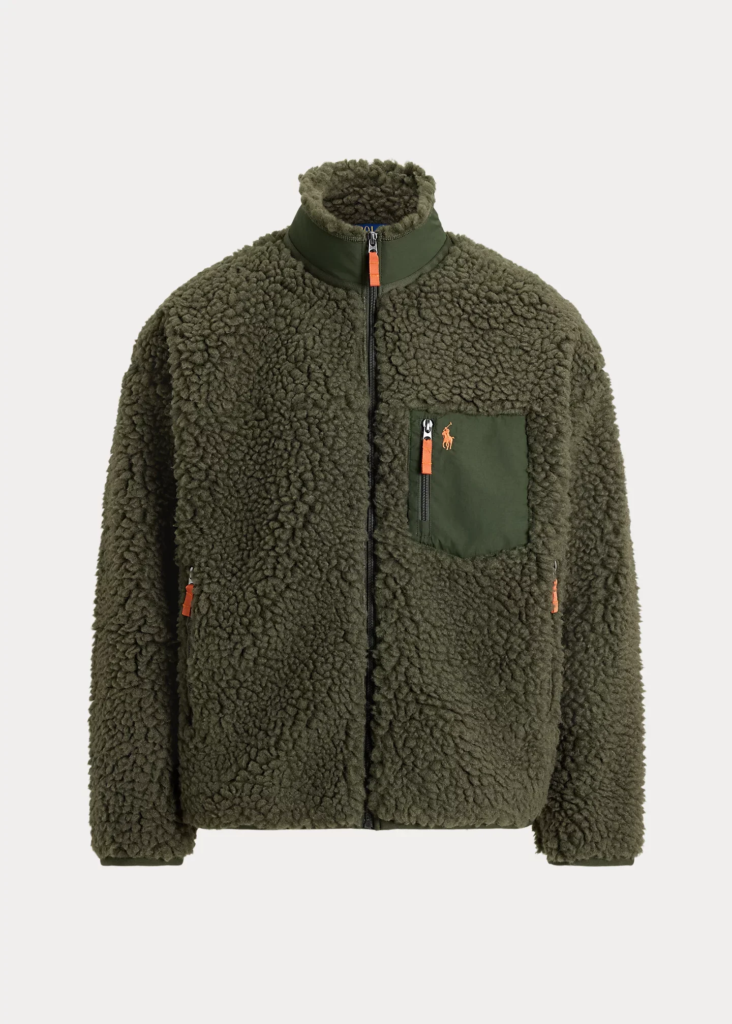 Relaxed Fit Pile Fleece Jacket - 1