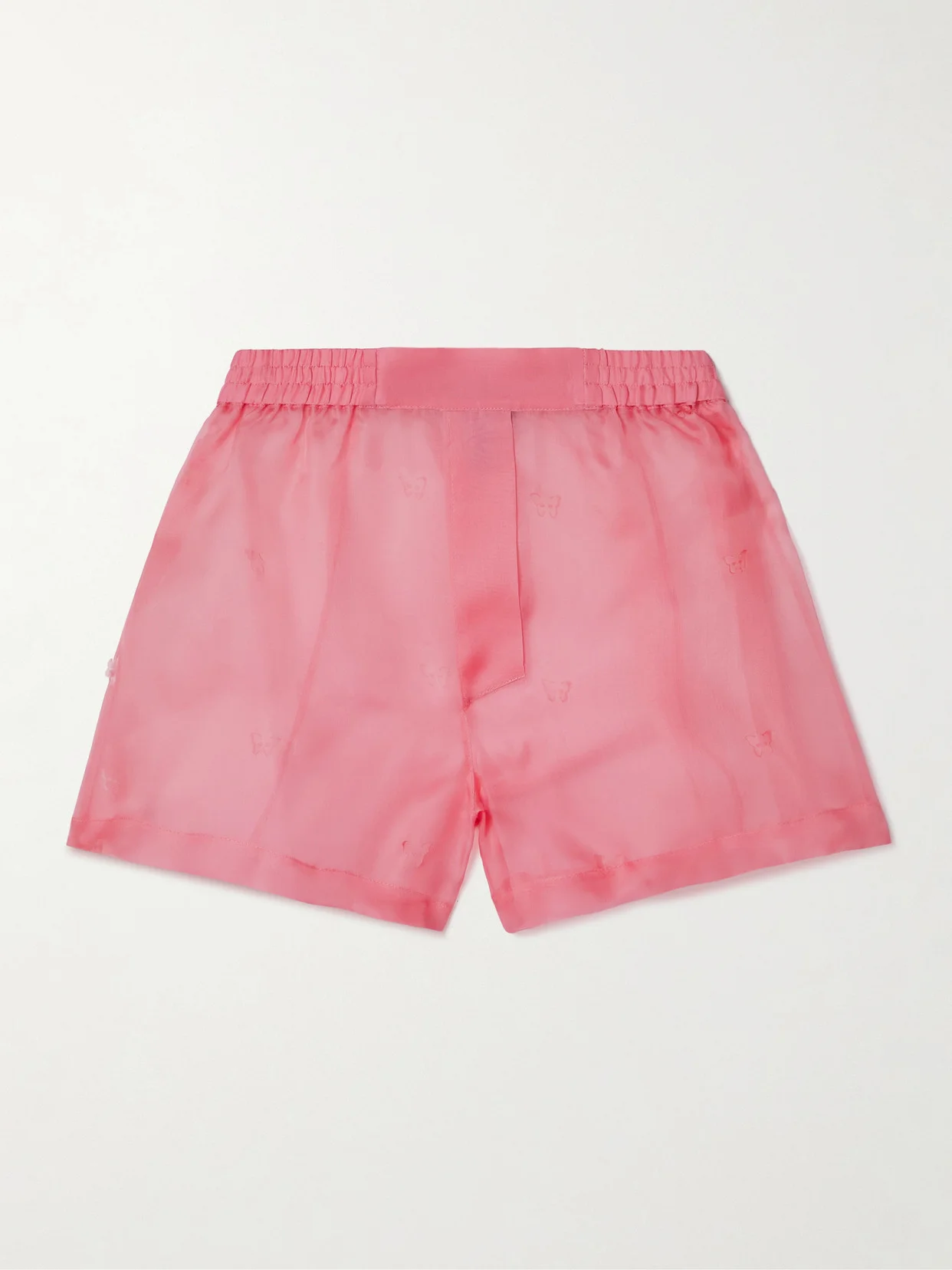 Laser-cut Silk-organza Shorts - 1