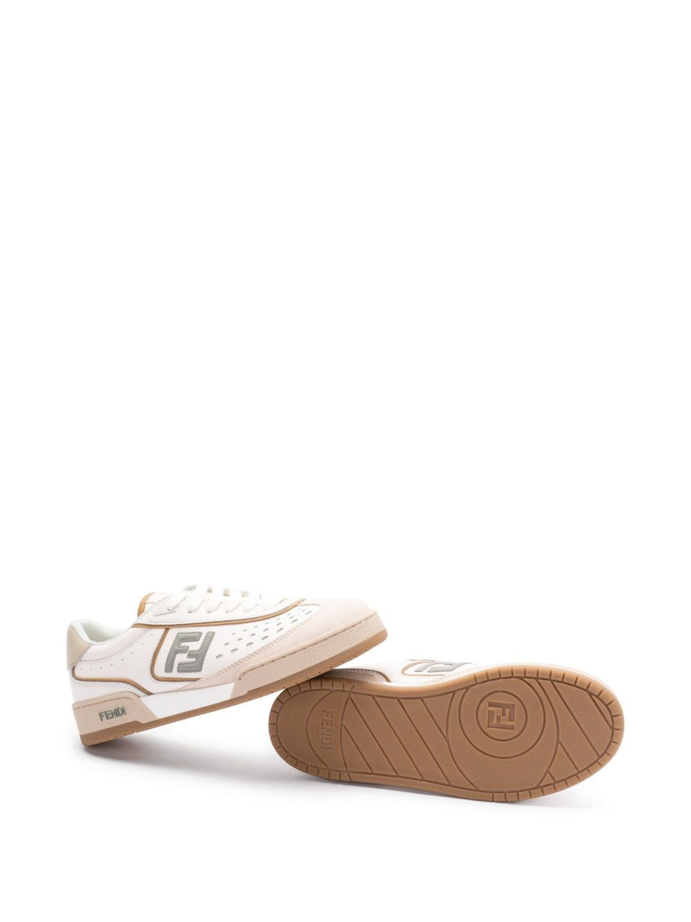 Fendi Match leather sneakers - 4